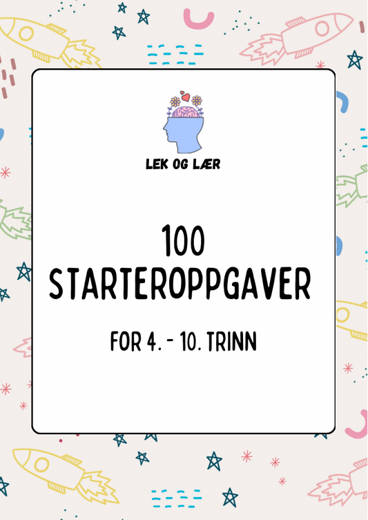 100 starteroppgaver for 4.–10. trinn – forsiden