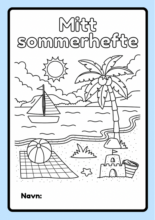 Sommerhefte for 1.–3. trinn – 20 sider gratis aktiviteter – forsiden